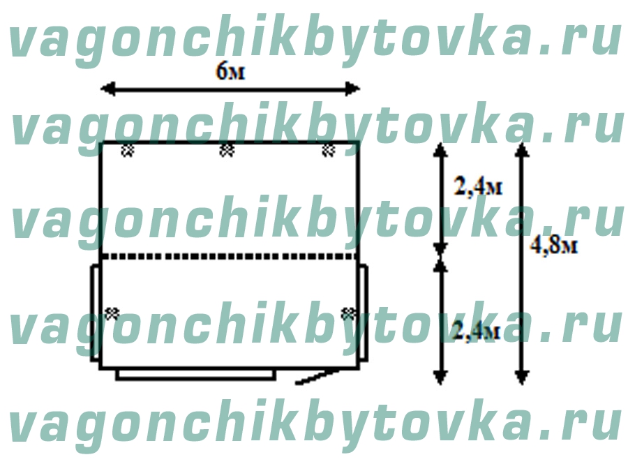 Офис модульный из 2-х БК 6м